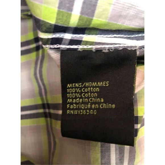 Western Bone Collector Pearl Snap Button Pocketed Plaid Shirt size L - Picture 6 of 9